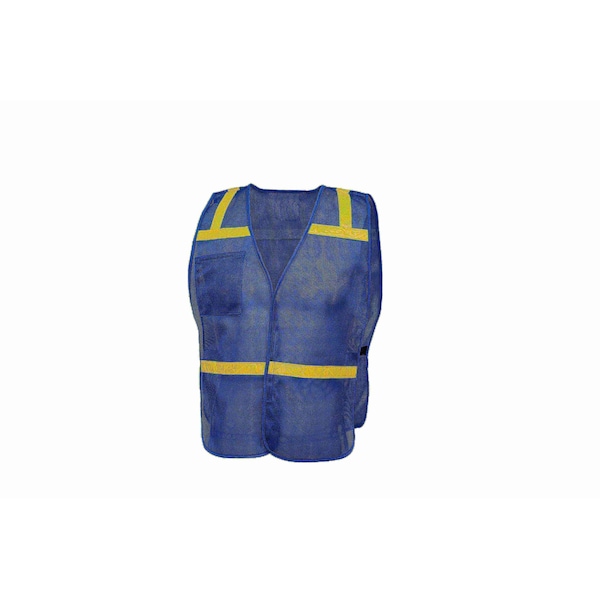 Gss Safety Non Ansi Enhanced Safety Vest, Blue - 3123
