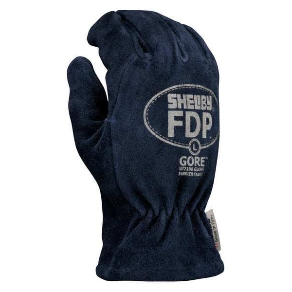 Shelby Firefighters Gloves, 2XL, Blue, PR - 5228