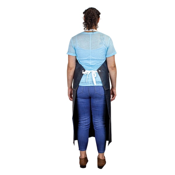Safe Handler Heavy Duty Nitrile Industrial Apron, Black, OSFM - BLSH-HDS-HYNI-AP1BK