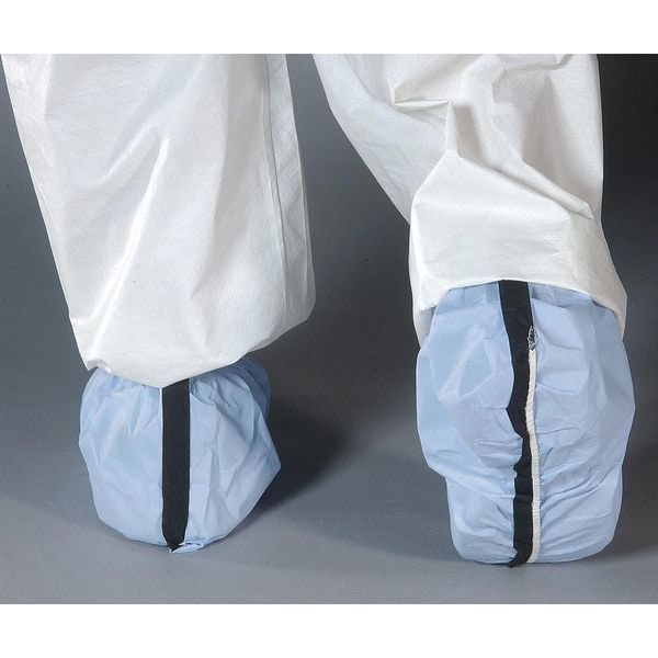 Alpha Pro Tech Disposable Boot Covers, Polyethylene, Polypropylene, Blue, Slip Resistant Sole: Yes , XL - SH-12523-B