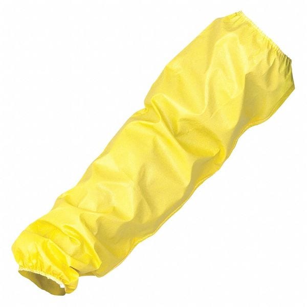 Kleenguard KleenGuard A70 Disposable Sleeves, 21 in Length, 1.5 mil Thick, Bound Seam, Yellow, 200 PK - 97780