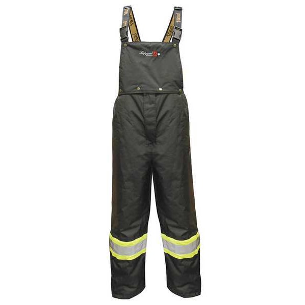 Viking Flame-Resistant Rain Bib Pants, L, 31 in Inseam, Polyester - 3907FRP-L