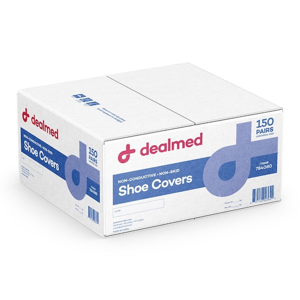Dealmed Shoe Cover Non-Conductive Non-Skid Universal Size, 150 Pr/300 Cs, 300PK - 784080