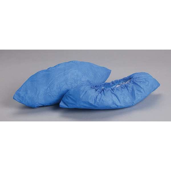 Alpha Pro Tech Disposable Shoe Covers, Polyethylene, Blue, Slip Resistant Sole: No , XL - SH-H1253-B
