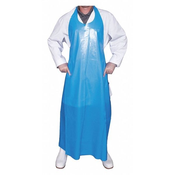 Top Dog Die Cut Apron, 45", 6 mil, Blue - 80013