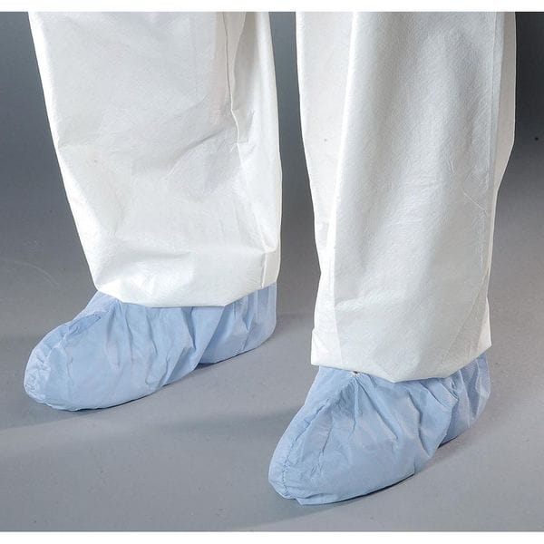 Alpha Pro Tech Disposable Shoe Covers, Polyethylene, Polypropylene, Blue, Slip Resistant Sole: Yes , 2XL - SH-X1224-B