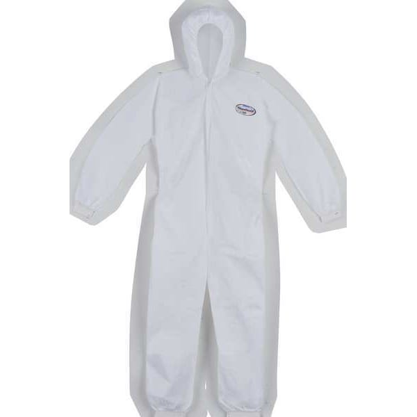 Kleenguard Disposable Coveralls, Hooded, XL, KleenGuard(TM) A30, Zipper, Elastic Cuff, Elastic Ankle, 25 PK - 46114