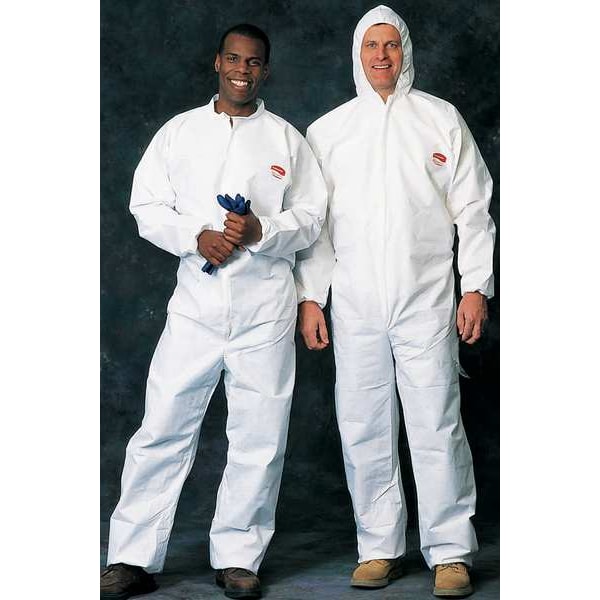 Kleenguard Disposable Coveralls, Hooded, XL, KleenGuard(TM) A30, Zipper, Elastic Cuff, Elastic Ankle, 25 PK - 46114