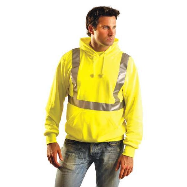 Occunomix Large Men's Sweatshirt, Yellow - LUX-SWTLH-YL