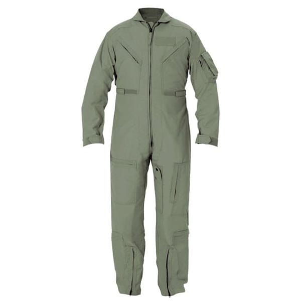 Propper Flight Suit, Nomex(R), 4.5 oz Fabric Weight, 28 5/8 in Inseam, Freedom Green, 42 Short - F51154638842S