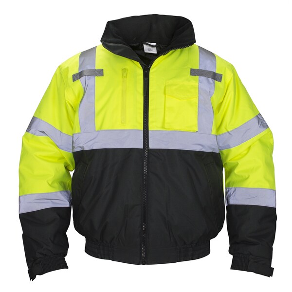 Sas Survival Air Sys Class-3 Hooded Reflective Yellow Bomber Jacket Xl - 690-1510