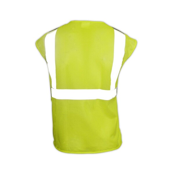 Magid High Visibility Vest 4XL, 5XL Class 2 , Zipper 3 Pockets - SVM1-Y-4X5X