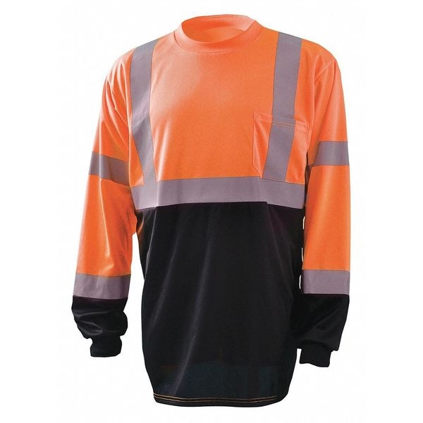Occunomix Unisex Long Sleeve T-Shirt, Polyester, Pullover Closure, S - LUX-LSETPBK-OS