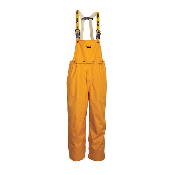Viking Journeyman Bib Pant, 420D, Yellow, 4XL, 420 Denier Nylon with PVC Backing, Yellow, 4XL - 3300P-XXXXL