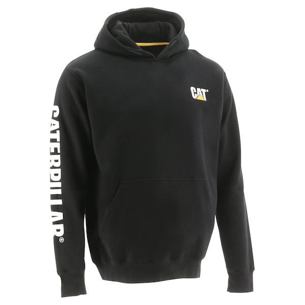 Cat Workwear Trademark Banner Hooded Sweatshirt, Blac - 1910709-016