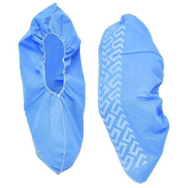 Action Chemical Disposable Shoe Covers, Polypropylene, Blue, Slip Resistant Sole: Yes , 2XL - PP18NSB