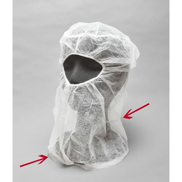 Action Chemical Disposable Hood, White, XL, PK1000 - H1001W