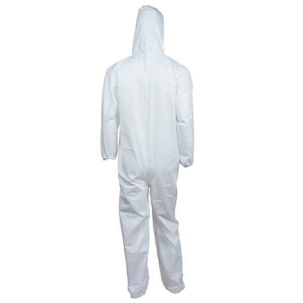 Kleenguard Disposable Coveralls, Hooded, M, KleenGuard(TM) A40, Zipper, Elastic Cuff, Elastic Ankle, 25 PK - 44322