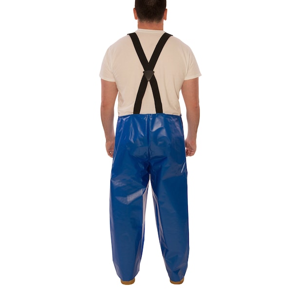 Tingley Rain Bib Overall, Polyurethane, 30 in Inseam, 10 mil Thickness, Blue, L - O22001
