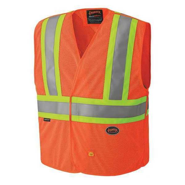 Pioneer Safety Vest, Hi-Vis, Orange, FR, L/XL - V2510850U-L/XL