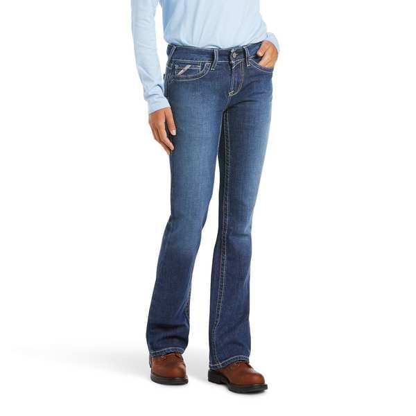 Ariat Women's Flame Resistant Pants, 20 cal/sq cm, M 12.5 oz Denim - 10016176