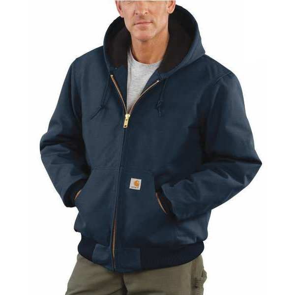 Carhartt Blue Cotton Duck Jacket size L - J140-DNY LRG REG