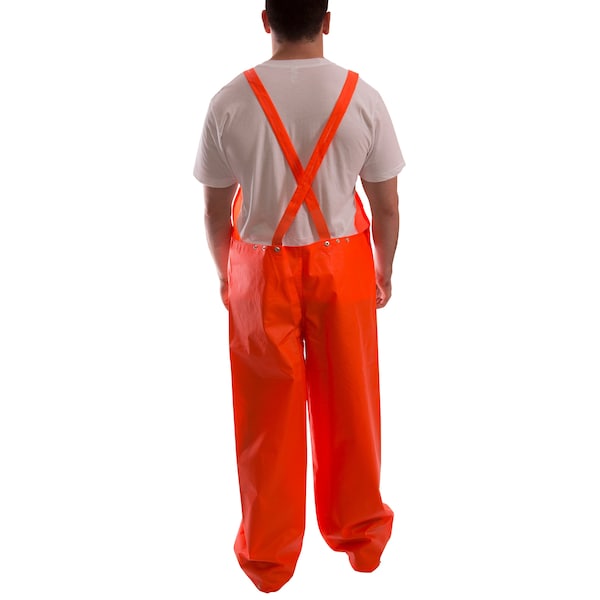 Tingley 2-Piece Rainsuit, PVC, 0.35 mil Thick, Attached, Orange, 2XL - S63219