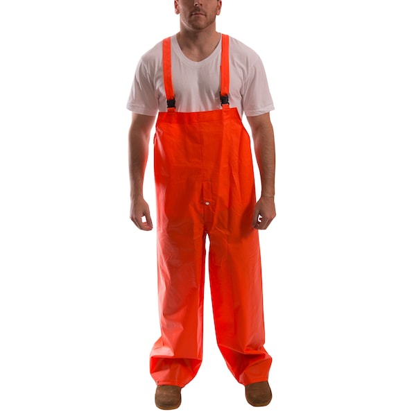 Tingley 2-Piece Rainsuit, PVC, 0.35 mil Thick, Attached, Orange, 2XL - S63219