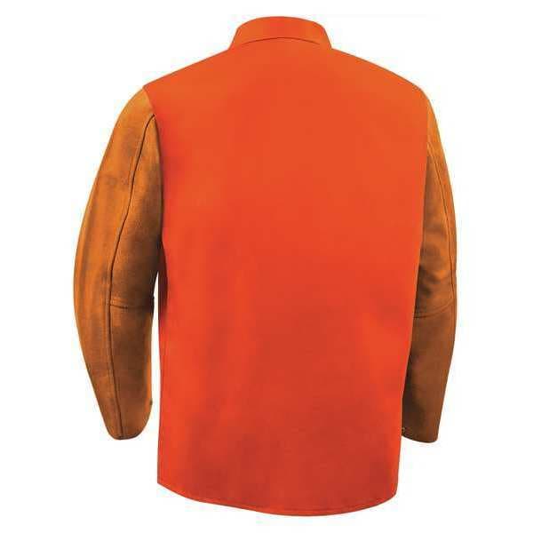 Steiner Welding Jacket, XL, 9 oz Cotton with Cowhide Sleeves, Snaps Closure - 1250-X