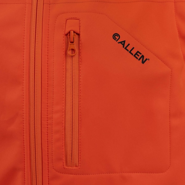 Allen Co Softshell Blaze Hunting Vest, Mens, XL, Blaze Orange - 2423