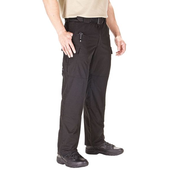 5.11 Men's Tactical Pants, M, Black, 41% Flex-Tac(TM)/24% Polyester/35% Cotton, Flex-Tac(TM) Ripstop - 74369