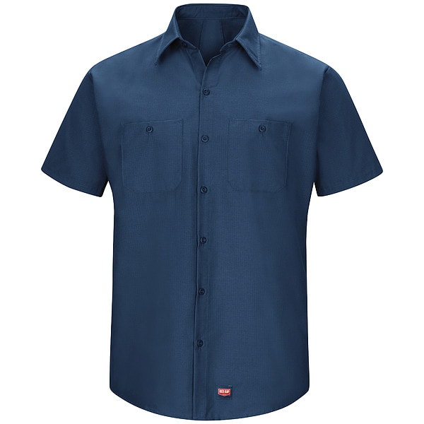 Red Kap Men's Work Shirt, Navy - SX20NV SS 4XL