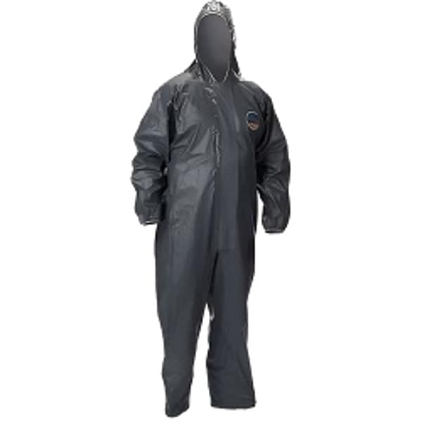 Lakeland Disposable Coverall, Hooded, Pryolon CRFR, Zipper w/Storm Flap, Elastic Cuff, Elastic Ankle - LAKEL-51130- 4X