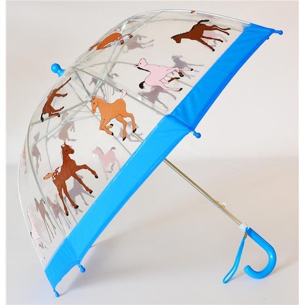 Foxfire Foxfire FOX-622-24 Childrens Clear Blue Pony Umbrella - Size 1 - FOX-622-24