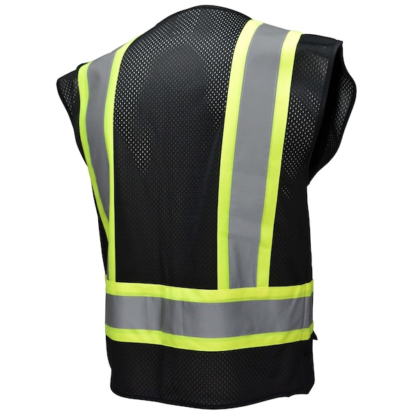 Radians Safety Vest, SV22 Economy Type O, Black, L - RAD-SV22- ZBM-LARGE