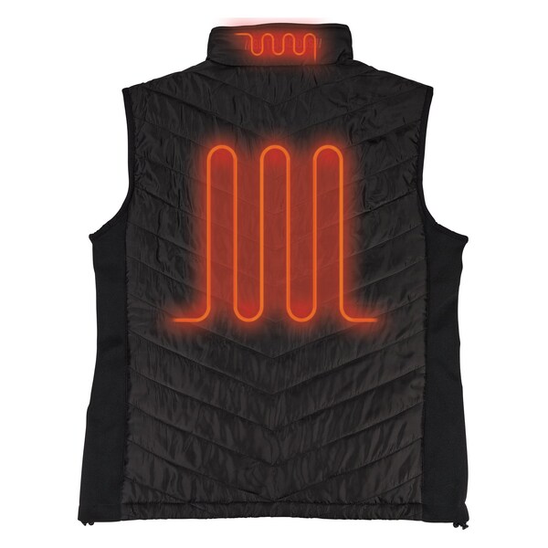 Ergodyne Rechargeable Heated Vest with Battery, Black, Size L - 6495