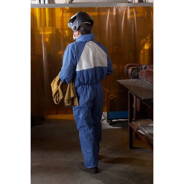 3M Disposable Coveralls, Hooded, XL, SMMS, Zipper, Knit Cuff, Elastic Ankle, Serged Seam, 25 PK - 4530-BLK-XL