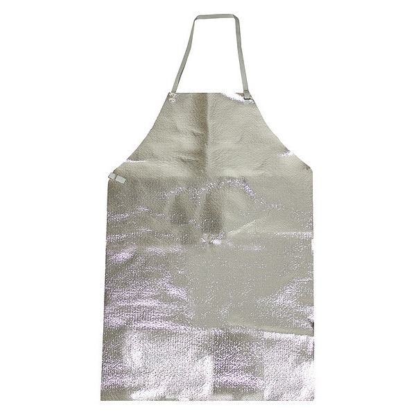 National Safety Apparel Bib Apron, Aluminized, 36 In. L, 24 In. W - A02NL24X36