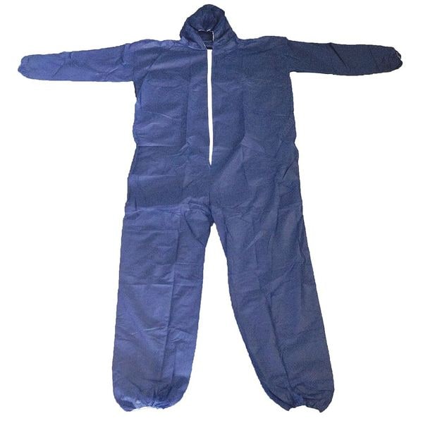 Condor Disposable Coveralls, Hooded, 3XL, Polypropylene, Zipper, Elastic Cuff, Elastic Ankle, Serged Seam - 26W827
