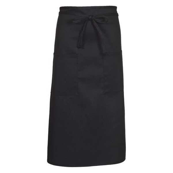Fame (A Delta Plus Group Company) Bistro Apron, 2 Pocket, F54, Black - 79051