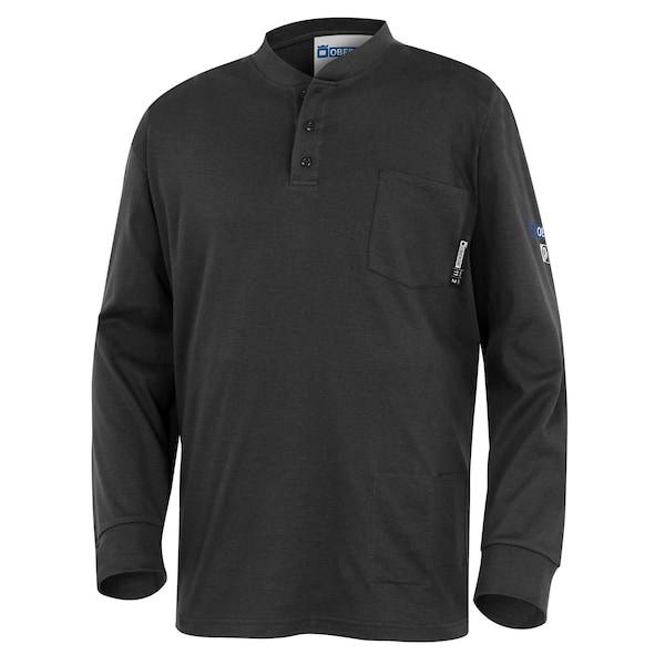 Oberon Men's Long Sleeve Henley Shirt, 11 cal/sq cm, 2XL - ZFI409-2XL
