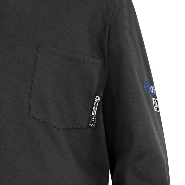 Oberon Men's Long Sleeve Henley Shirt, 11 cal/sq cm, 2XL - ZFI409-2XL
