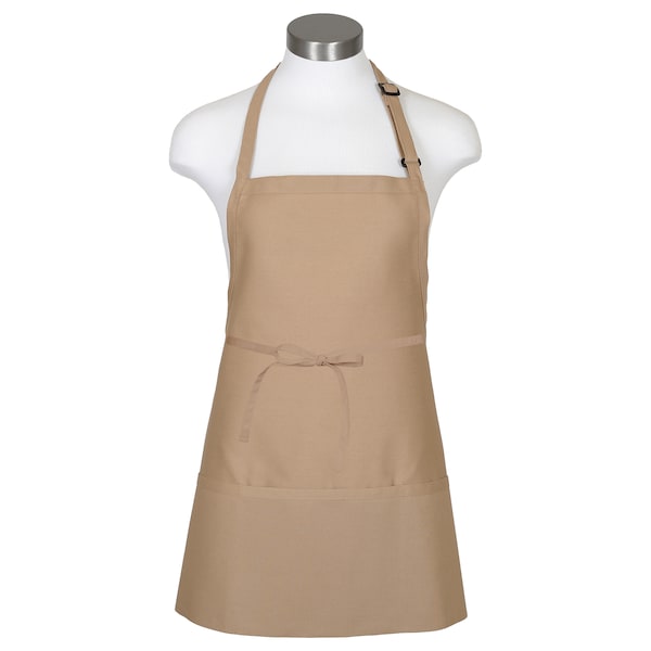 Fame (A Delta Plus Group Company) Apron, 3-Pocket Bib, F10, Khaki - 18158