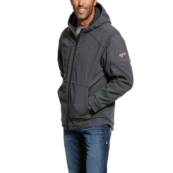 Ariat FR Stretch Canvas Jacket, 44 cal/sq cm, S, 9.5 oz Zipper Closure - 10027865