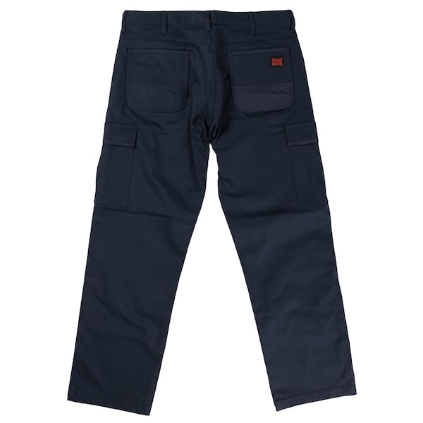 Tough Duck Pants, 34, NAVY, 98% Cotton/2% Spandex - 601016