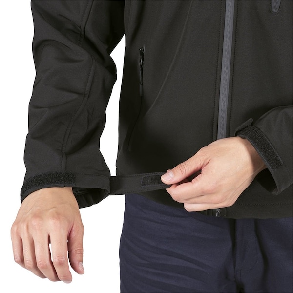 Pioneer Men Heated Softshell Jacket, Black, 4XL - V1210370U-4XL
