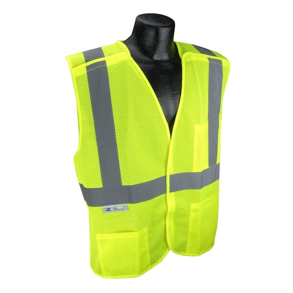 Radians Sv4X Economy Mesh X-Back Type R Class 2 Breakaway Safety Vest, 2Xl - SV4X-2VGM-2X