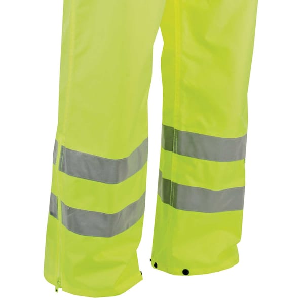 Game Workwear The Deluxe Hi-Vis Rain Pant, Yellow, Size Medium - 1450