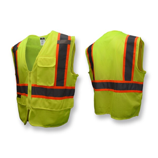 Radians Radians SV272-2 Type R Class 2 Multipurpose Surveyor Vest, Size: Xl - SV272-2ZGM-XL