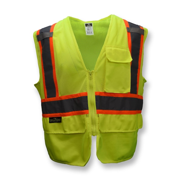 Radians Radians SV272-2 Type R Class 2 Multipurpose Surveyor Vest, Size: Xl - SV272-2ZGM-XL